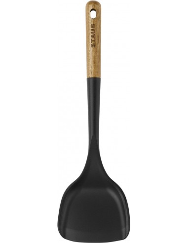 Spatule wok en bois et silicone 31cm Staub