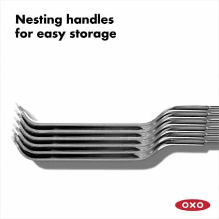 OXO Piques à brochettes x6 en inox réutilisables