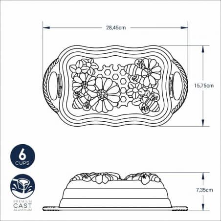 Forma Loaf Pan HoneyComb da Nordic Ware - Mimocook