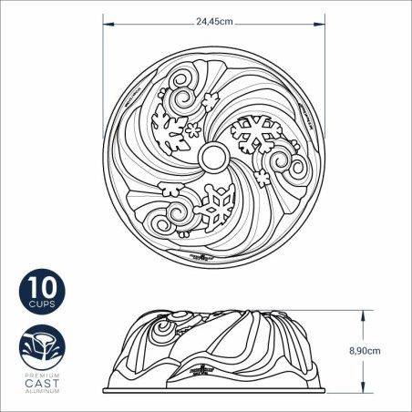 Nordic Ware Molde Let It Snow Bundt | Nordic Ware | Mimocook