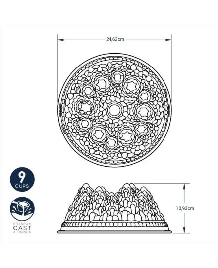 Forma Pine Forest Bundt Pan da Nordic Ware - Mimocook
