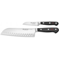 Conjunto 2 Facas Santoku e legumes Wusthof Classic - Mimocook