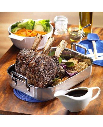 Bandeja asadora rectangular de Acero Inoxidable Classic 35x25cm Le Creuset | Le Creuset | Mimocook
