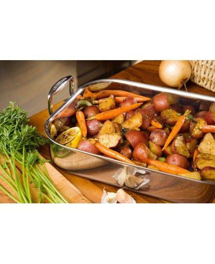 Bandeja asadora rectangular de Acero Inoxidable Classic 35x25cm Le Creuset | Le Creuset | Mimocook