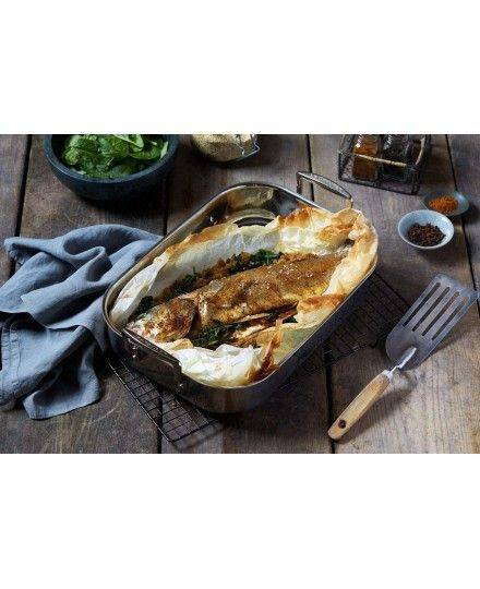 Le Creuset 3-ply Stainless Steel Rectangular Roaster | Le Creuset | Mimocook
