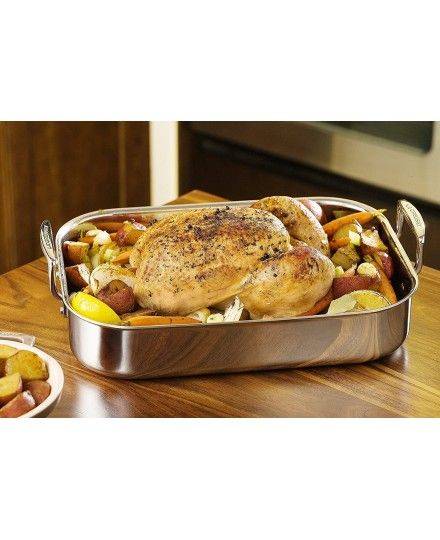 Le Creuset 3-ply Stainless Steel Rectangular Roaster | Le Creuset | Mimocook