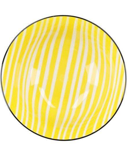 KitchenCraft Gemustertes Müslischalen-Set in Geschenkbox, Keramik, 'Monochrome' Designs, 15cm, 4 Stück | Kitchen Craft | Mimocook