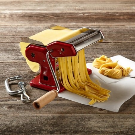 Imperia Italian 150mm Double Cutter Pasta Machine La Rossa - Mimocook