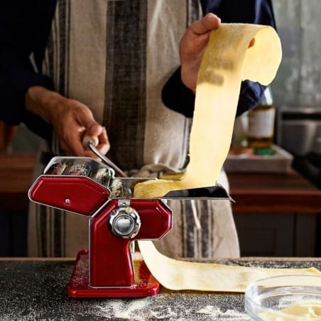 Imperia Italian 150mm Double Cutter Pasta Machine La Rossa - Mimocook