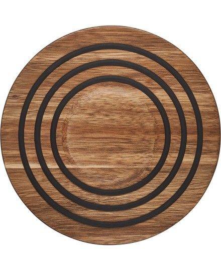 Le Creuset Magnetischer Magnetischer Untersetzer aus Akazienholz | Le Creuset | Mimocook