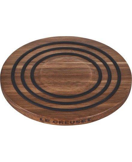 Le Creuset Magnetischer Magnetischer Untersetzer aus Akazienholz | Le Creuset | Mimocook