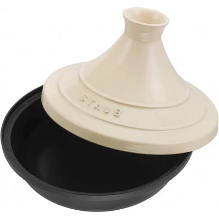 Staub Tajine Gusseisen Basis mit Keramik Kuppel 28cm - Mimocook