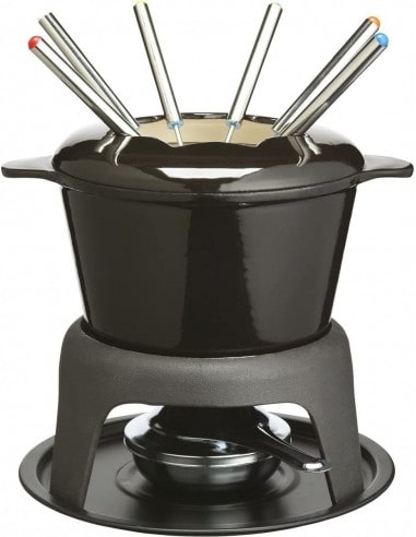 Fondue preto em ferro fundido MasterClass Kitchen Craft - Mimocook
