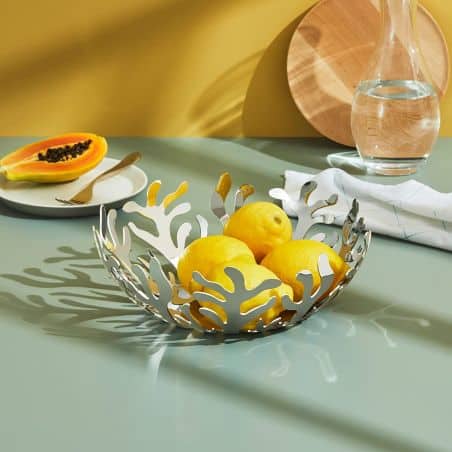 Alessi Mediterraneo Porte-fruits en Acier Inoxydable