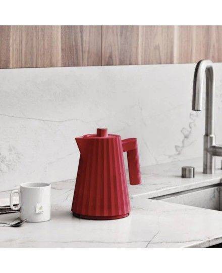 Alessi Plissé 1L Electric Water Kettle Red | Alessi | Mimocook