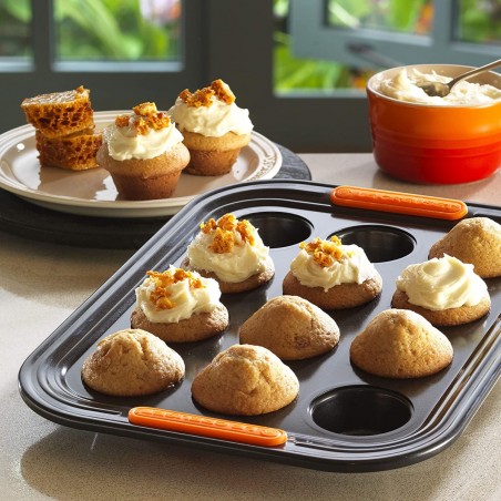 Le Creuset Toughened Non-Stick Bakeware 12 Cup Mini Muffin Tray - Mimocook