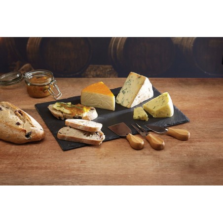Conjunto de ardósia e facas para queijos Artesà Kitchen Craft - Mimocook