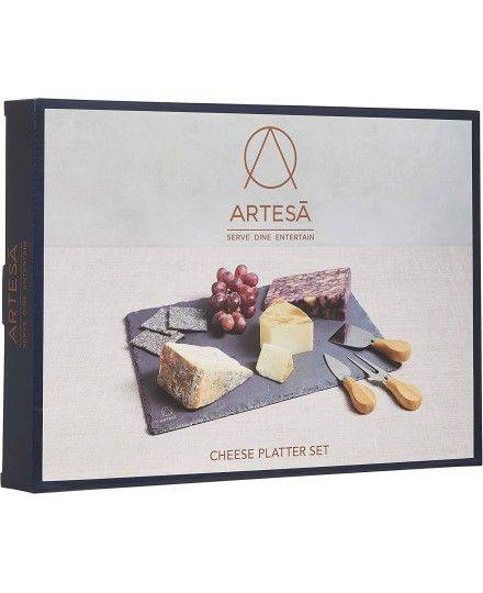 Conjunto de ardósia e facas para queijos Artesà Kitchen Craft | Kitchen Craft | Mimocook
