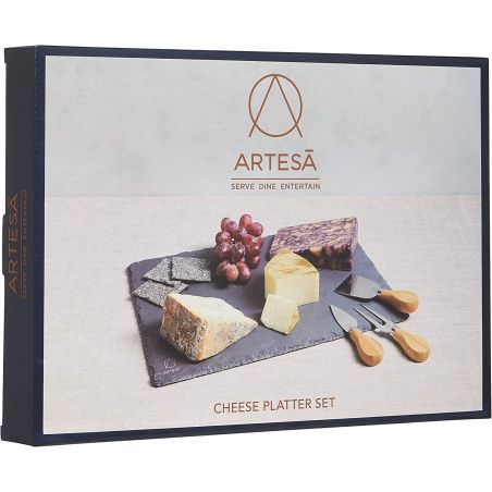 Kitchen Craft Artesà Cheese Platter & Knife Set