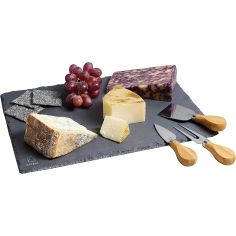 Conjunto de ardósia e facas para queijos Artesà Kitchen Craft