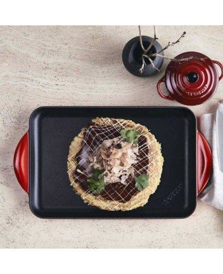 Le Creuset Rechteckige glatte Grillplatte aus Gusseisen | Le Creuset | Mimocook