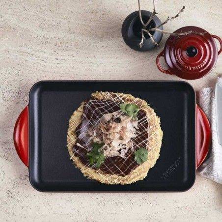 Le Creuset Rechteckige glatte Grillplatte aus Gusseisen | Le Creuset | Mimocook