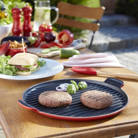 Le Creuset Grill Pan Round Cast Iron XL - Mimocook