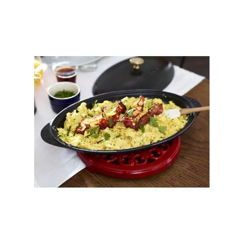 Travessa de forno com tampa 31cm em ferro fundido Staub - Mimocook