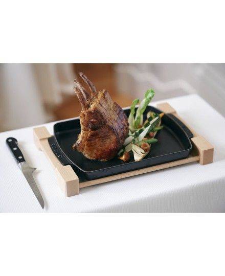 Staub Serving 33 cm x 22 cm Cast iron Serving plate | Staub | Mimocook