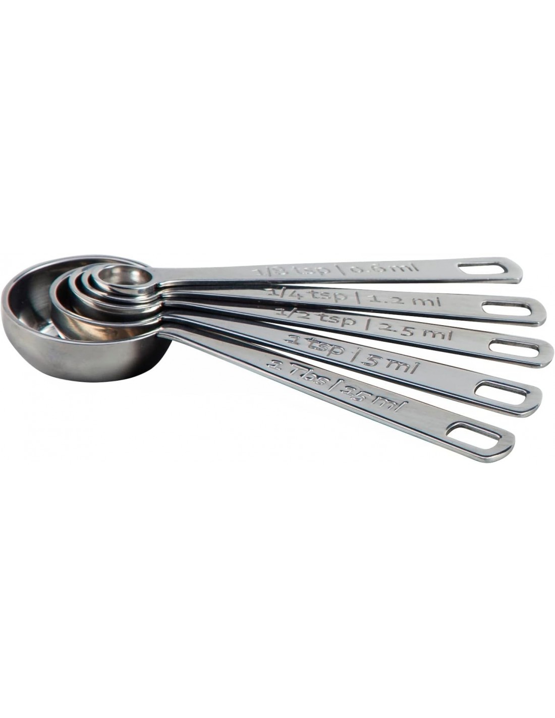 Set de 5 cuillères doseuses inox