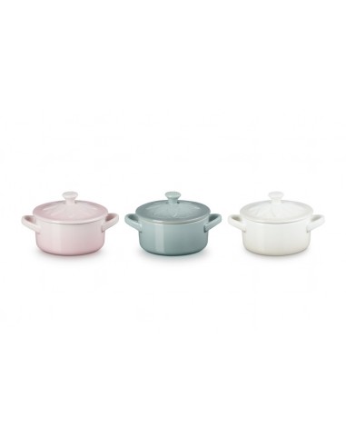 Set 3 mini Cocottes grés Girassol Le Creuset - Mimocook
