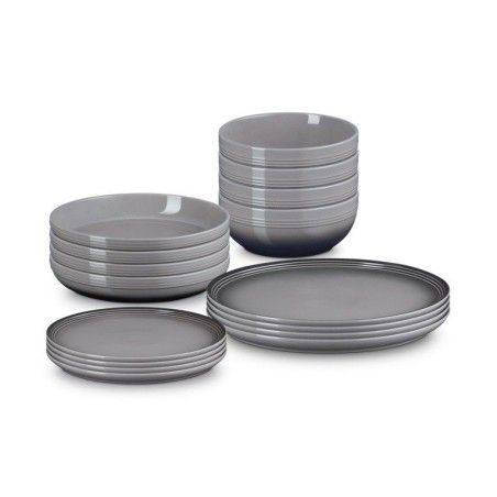 Le Creuset Flint 16-teiliges Coupe Geschirrset | Le Creuset | Mimocook