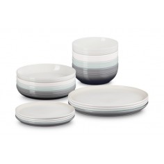 Set de 16 peças de serviço de mesa Coupe grés Le Creuset  - Mimocook