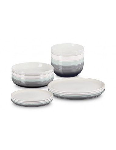 Set de 16 peças de serviço de mesa Coupe grés Le Creuset  - Mimocook