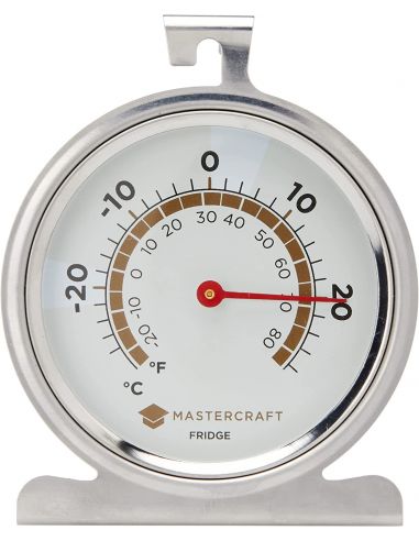 Kitchen Craft Master Class Large Stainless Steel Fridge and Freezer Thermometer