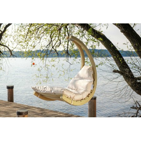 Cadeira suspensa Swing Stuhl creme Amazonas - Mimocook