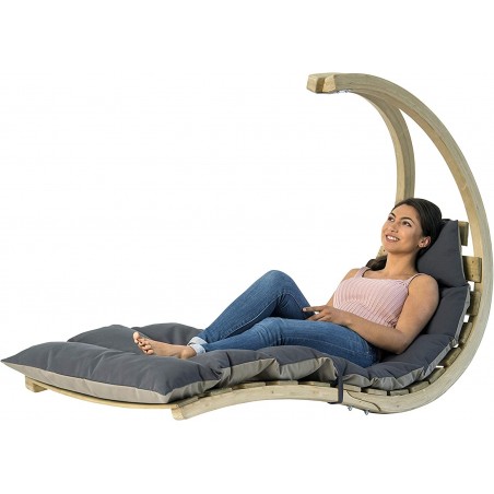 Cadeirão suspenso Swing Lounger Antracite Amazonas - Mimocook