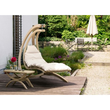 Cadeirão suspenso Swing Lounger creme Amazonas - Mimocook