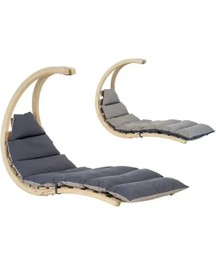 Cadeirão suspenso Swing Lounger Antracite Amazonas