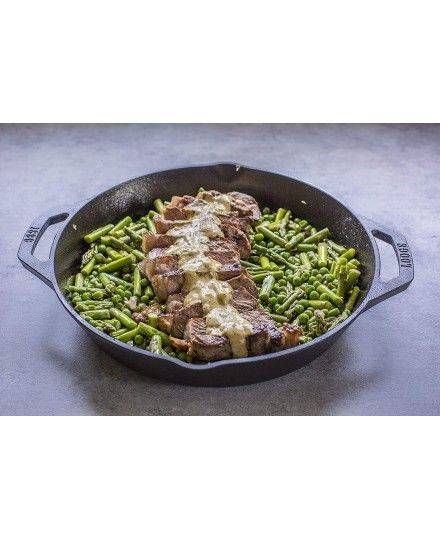 Lodge Flache Gusseisenpfanne mit Zwei Griffen 30 cm | Lodge | Mimocook