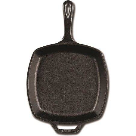 Lodge Quadratische Gusseisenpfanne glatt 27 cm | Lodge | Mimocook