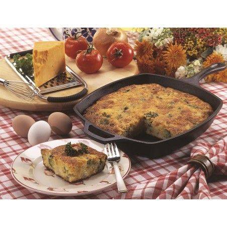 Lodge Sartén Cuadrada Lisa de Hierro Fundido 27 cm | Lodge | Mimocook