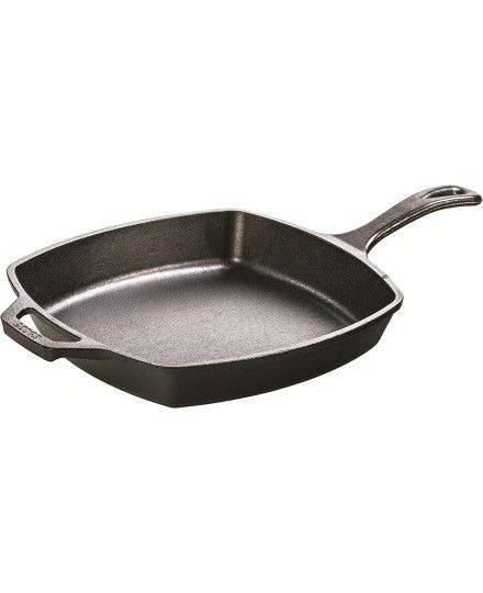 Lodge Sartén Cuadrada Lisa de Hierro Fundido 27 cm | Lodge | Mimocook