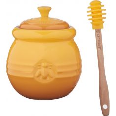 Pot à miel en céramique avec cuillèreLe Creuset