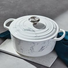 Le Creuset Marble Cocotte Cast Iron Round Casserole 24cm