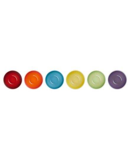Le Creuset Stoneware Rainbow Set of 6 Snack Bowls | Le Creuset | Mimocook