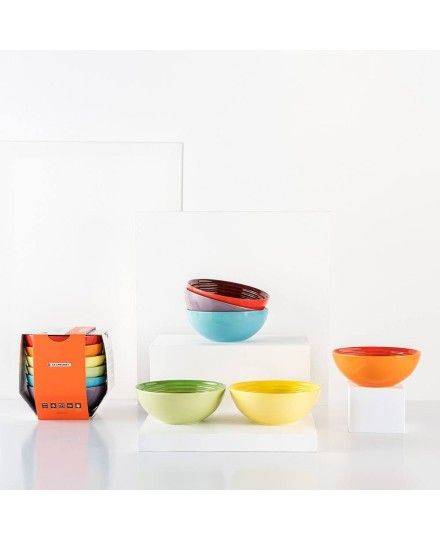 Le Creuset 6er-Set Snackschälchen Regenbogen aus Steinzeug | Le Creuset | Mimocook