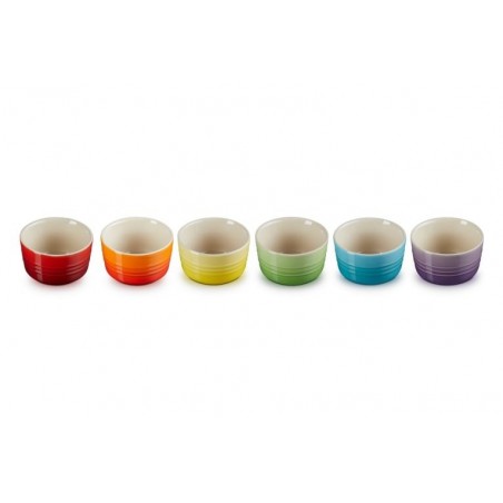 Set 6 Mini-Auflaufformen Arco-íris em cerâmica de grés Le Creuset - Mimocook