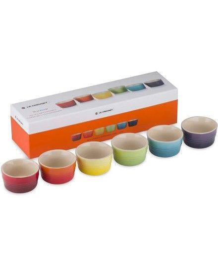 Set de 6 mini cuencos Arcoíris de cerámica de gres Le Creuset | Le Creuset | Mimocook