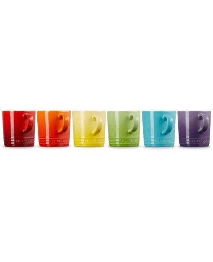 Le Creuset Stoneware Rainbow Set of 6 Mugs | Le Creuset | Mimocook